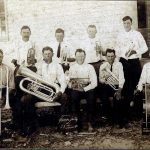 A band at Twin Sisters Dance Hall, Blanco, TX, circa 1912